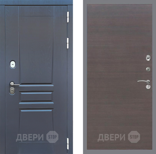 Входная металлическая Дверь Стоп ПЛАТИНУМ Гладкая венге поперечный в Ивантеевке