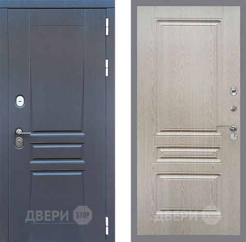 Входная металлическая Дверь Стоп ПЛАТИНУМ ФЛ-243 Беленый дуб в Ивантеевке
