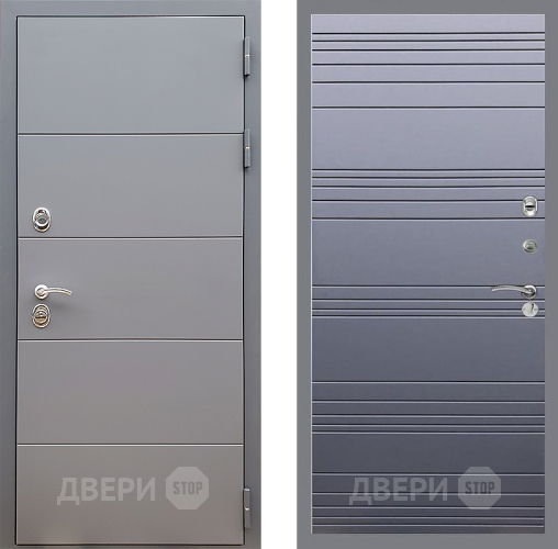 Входная металлическая Дверь Стоп АРТ ГРАФИТ Лайн Силк титан в Ивантеевке
