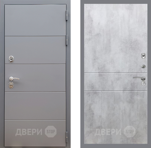 Дверь Стоп АРТ ГРАФИТ ФЛ-290 Бетон светлый в Ивантеевке