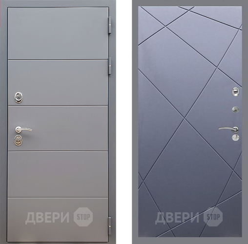 Входная металлическая Дверь Стоп АРТ ГРАФИТ ФЛ-291 Силк титан в Ивантеевке