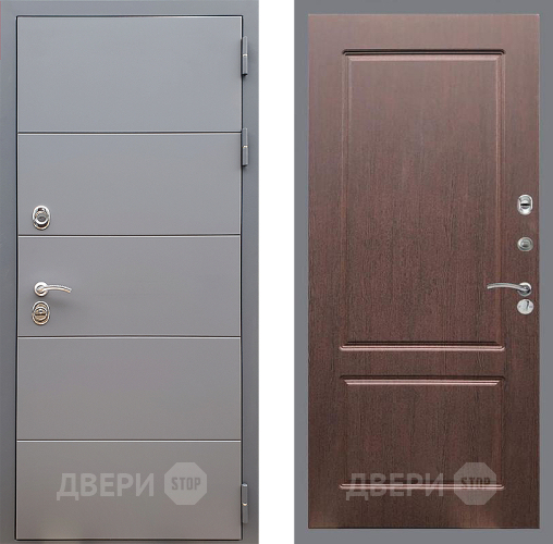 Дверь Стоп АРТ ГРАФИТ ФЛ-117 Орех премиум в Ивантеевке