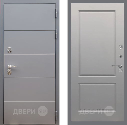 Входная металлическая Дверь Стоп АРТ ГРАФИТ ФЛ-117 Грей софт в Ивантеевке