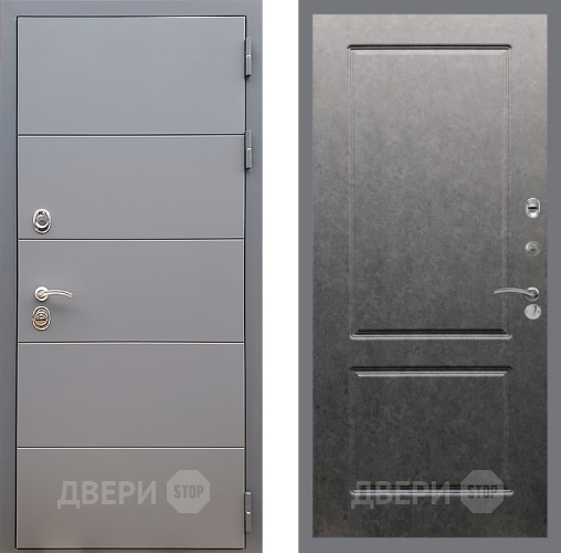 Входная металлическая Дверь Стоп АРТ ГРАФИТ ФЛ-117 Штукатурка графит в Ивантеевке
