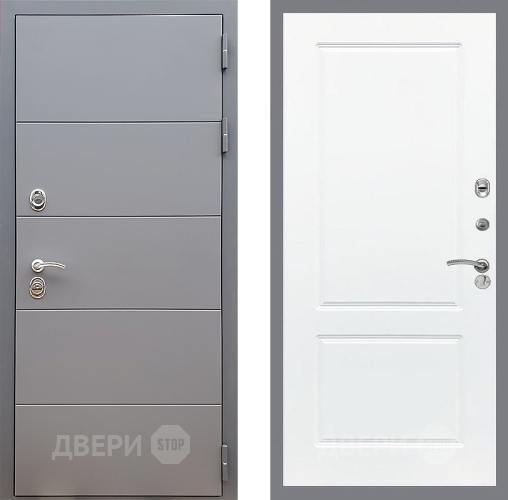 Входная металлическая Дверь Стоп АРТ ГРАФИТ ФЛ-117 Силк Сноу в Ивантеевке