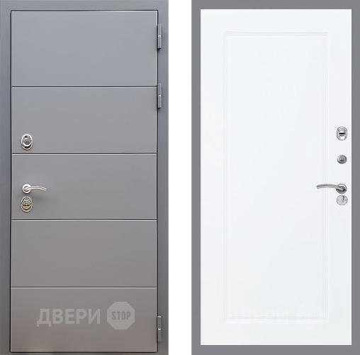 Входная металлическая Дверь Стоп АРТ ГРАФИТ ФЛ-119 Силк Сноу в Ивантеевке