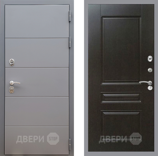 Входная металлическая Дверь Стоп АРТ ГРАФИТ ФЛ-243 Венге в Ивантеевке