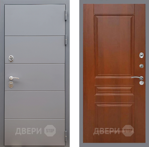 Входная металлическая Дверь Стоп АРТ ГРАФИТ ФЛ-243 Итальянский орех в Ивантеевке