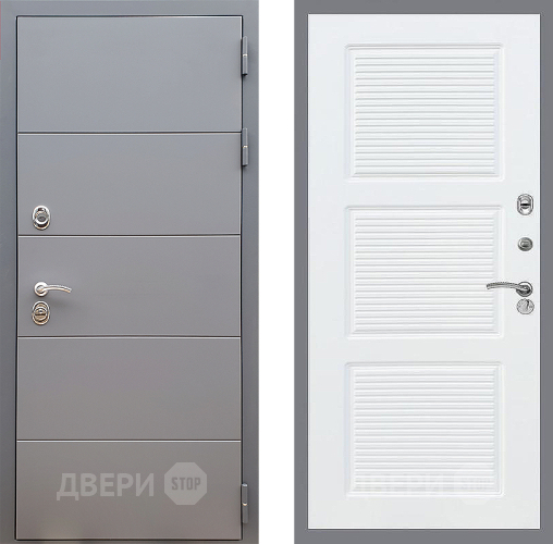 Дверь Стоп АРТ ГРАФИТ ФЛ-1 Силк Сноу в Ивантеевке