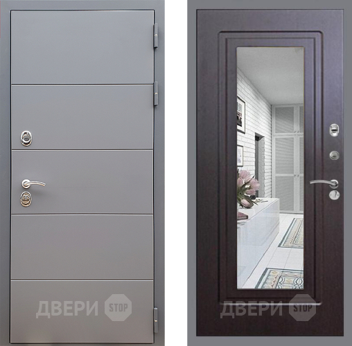 Дверь Стоп АРТ ГРАФИТ Зеркало ФЛ-120 Венге в Ивантеевке