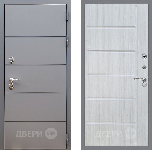 Дверь Стоп АРТ ГРАФИТ ФЛ-102 Сандал белый в Ивантеевке