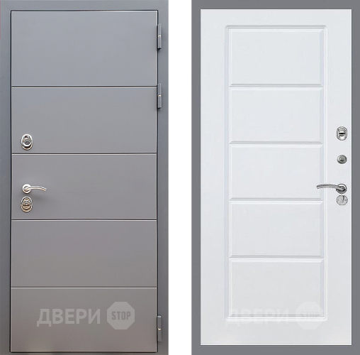 Входная металлическая Дверь Стоп АРТ ГРАФИТ ФЛ-39 Силк Сноу в Ивантеевке
