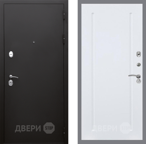 Входная металлическая Дверь Стоп КЛАССИК Шагрень ФЛ-68 Силк Сноу в Ивантеевке