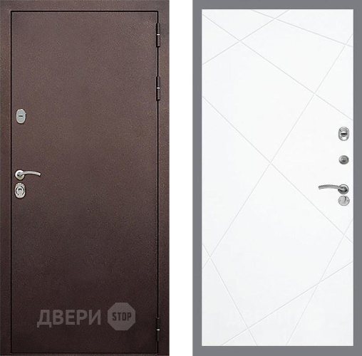 Входная металлическая Дверь Стоп КЛАССИК Медь ФЛ-291 Силк Сноу в Ивантеевке