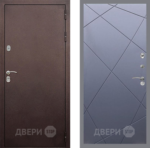Входная металлическая Дверь Стоп КЛАССИК Медь ФЛ-291 Силк титан в Ивантеевке
