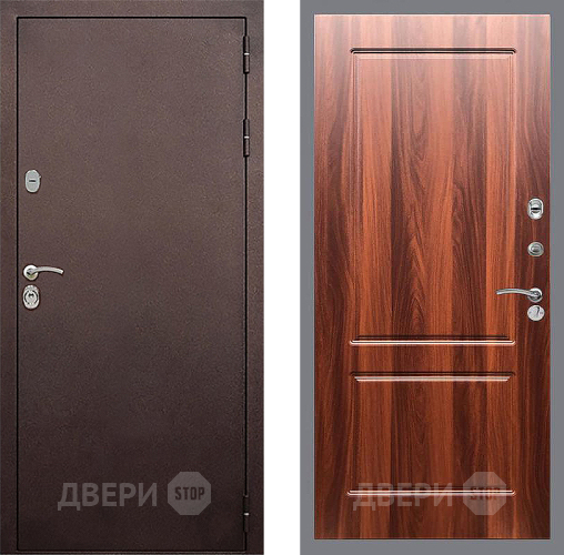 Входная металлическая Дверь Стоп КЛАССИК Медь ФЛ-117 Итальянский орех в Ивантеевке