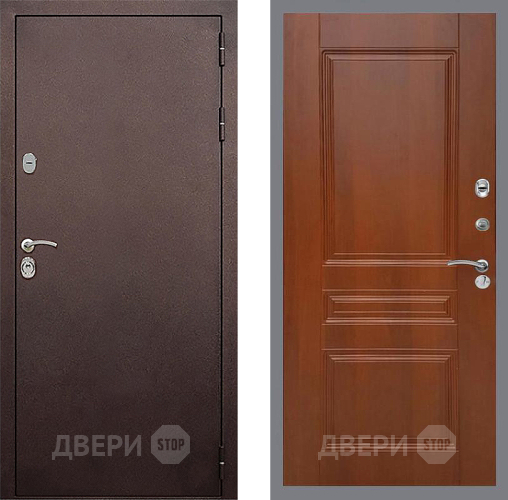 Входная металлическая Дверь Стоп КЛАССИК Медь ФЛ-243 Итальянский орех в Ивантеевке