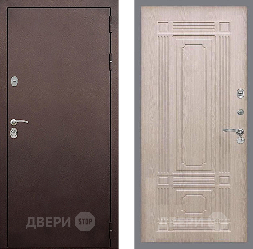 Дверь Стоп КЛАССИК Медь ФЛ-2 Беленый дуб в Ивантеевке