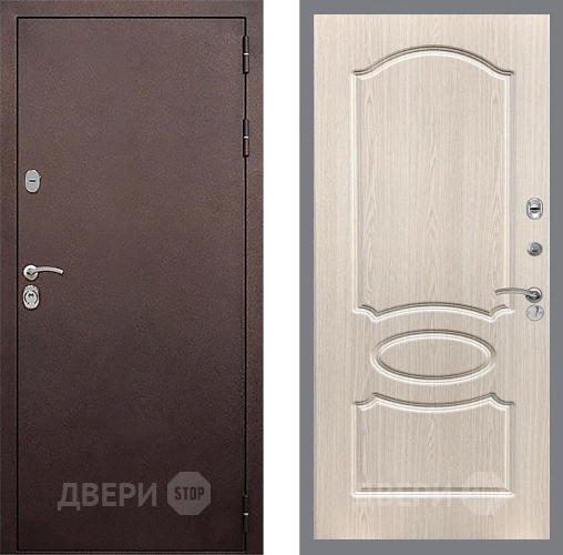 Дверь Стоп КЛАССИК Медь ФЛ-128 Беленый дуб в Ивантеевке
