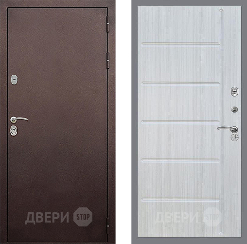 Дверь Стоп КЛАССИК Медь ФЛ-102 Сандал белый в Ивантеевке