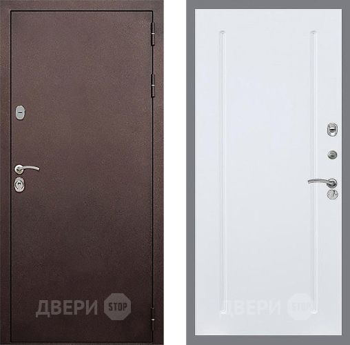 Дверь Стоп КЛАССИК Медь ФЛ-68 Силк Сноу в Ивантеевке