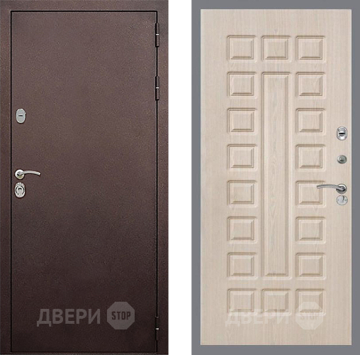 Входная металлическая Дверь Стоп КЛАССИК Медь ФЛ-183 Беленый дуб в Ивантеевке