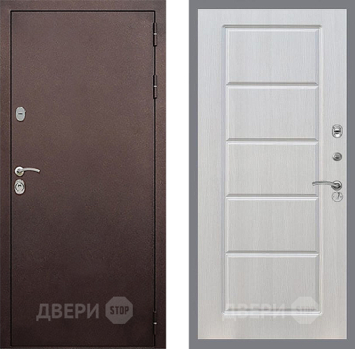 Входная металлическая Дверь Стоп КЛАССИК Медь ФЛ-39 Лиственница беж в Ивантеевке