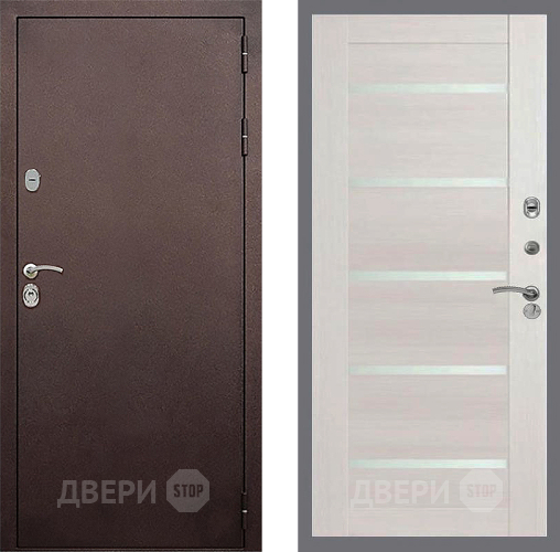 Входная металлическая Дверь Стоп КЛАССИК Медь СБ-14 Лиственница беж в Ивантеевке