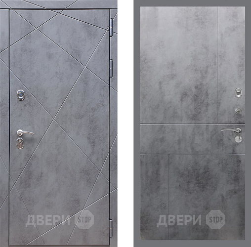 Дверь Стоп Лучи ФЛ-290 Бетон темный в Ивантеевке