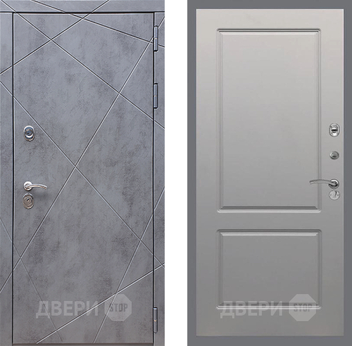 Входная металлическая Дверь Стоп Лучи ФЛ-117 Грей софт в Ивантеевке