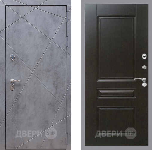 Входная металлическая Дверь Стоп Лучи ФЛ-243 Венге в Ивантеевке