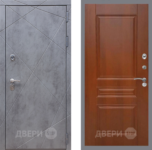 Входная металлическая Дверь Стоп Лучи ФЛ-243 Итальянский орех в Ивантеевке