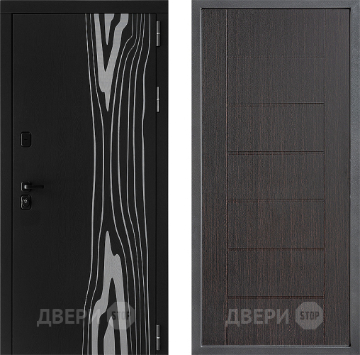 Входная металлическая Дверь Дверной континент ДК-12 ФЛ-Лайн Венге в Ивантеевке
