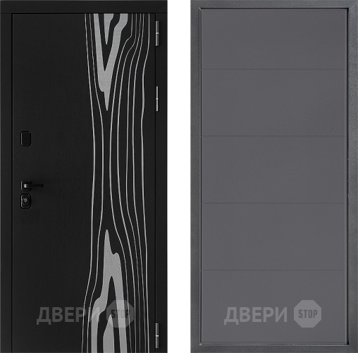Входная металлическая Дверь Дверной континент ДК-12 ФЛ-649 Графит софт в Ивантеевке