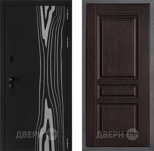 Входная металлическая Дверь Дверной континент ДК-12 ФЛ-243 Дуб шоколадный в Ивантеевке
