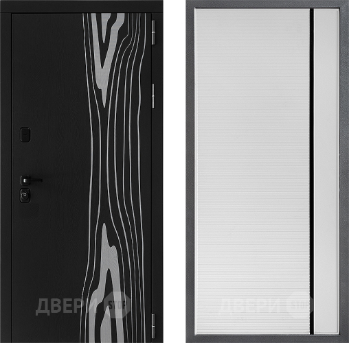 Дверь Дверной континент ДК-12 ФЛ-757 Черное Стекло Софт милк в Ивантеевке