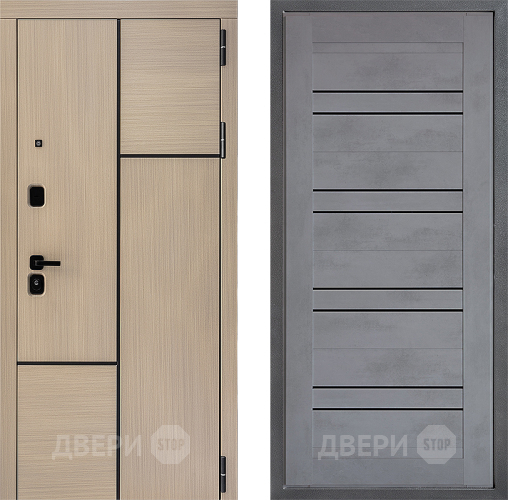 Входная металлическая Дверь Дверной континент ДК-14 ФЛ-49 Бетон серый в Ивантеевке