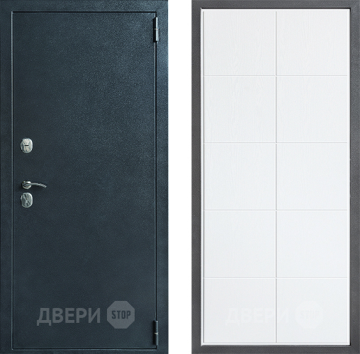 Входная металлическая Дверь Дверной континент ДК-70 Дизайн ФЛ-Кватро Белое дерево в Ивантеевке