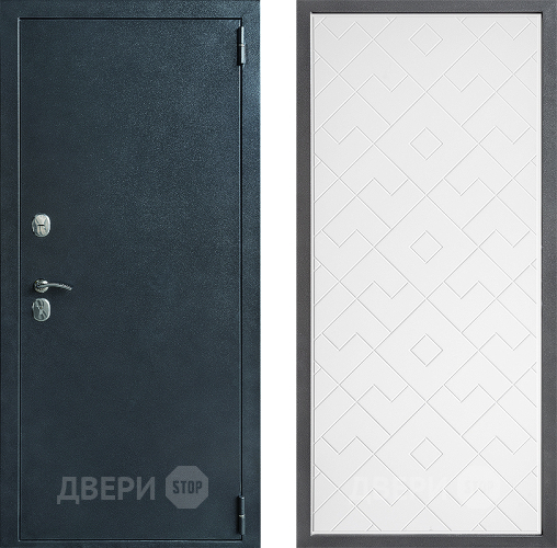 Входная металлическая Дверь Дверной континент ДК-70 Дизайн ФЛ-Тиффани Белый софт в Ивантеевке