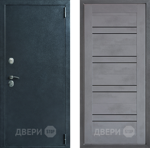 Входная металлическая Дверь Дверной континент ДК-70 Дизайн ФЛ-49 Бетон серый в Ивантеевке