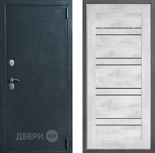 Входная металлическая Дверь Дверной континент ДК-70 Дизайн ФЛ-49 Бетон снежный в Ивантеевке