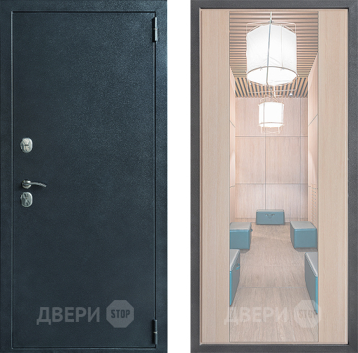 Дверь Дверной континент ДК-70 Дизайн ФЛЗ-1 Зеркало Капучино в Ивантеевке