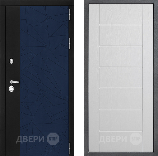 Входная металлическая Дверь Дверной континент ДК-9 ФЛ-Лайн Белое дерево в Ивантеевке