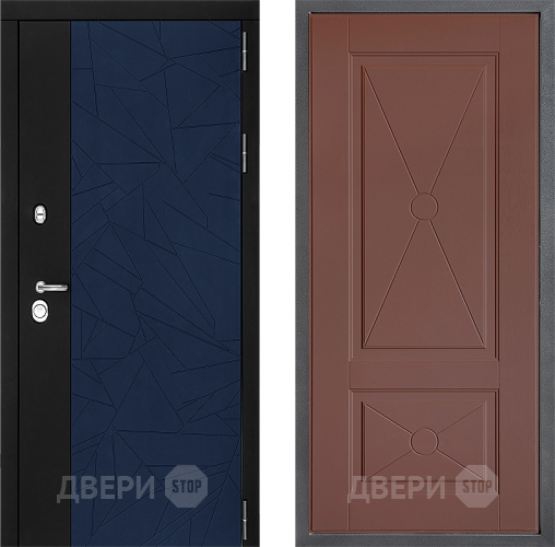 Входная металлическая Дверь Дверной континент ДК-9 ФЛ-617 Ясень шоколадный в Ивантеевке