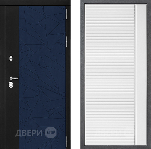 Входная металлическая Дверь Дверной континент ДК-9 ФЛ-757 Белое Стекло Софт милк в Ивантеевке