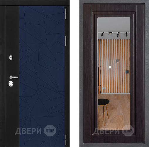 Входная металлическая Дверь Дверной континент ДК-9 ФЛЗ Зеркало Венге в Ивантеевке