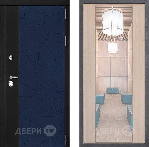 Входная металлическая Дверь Дверной континент ДК-9 ФЛЗ-1 Зеркало Капучино в Ивантеевке