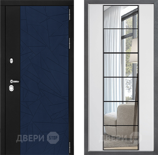 Дверь Дверной континент ДК-9 ФЛЗ-2 Зеркало Белый софт в Ивантеевке