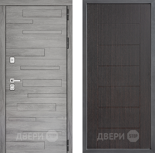 Входная металлическая Дверь Дверной континент ДК-10 ФЛ-Лайн Венге в Ивантеевке