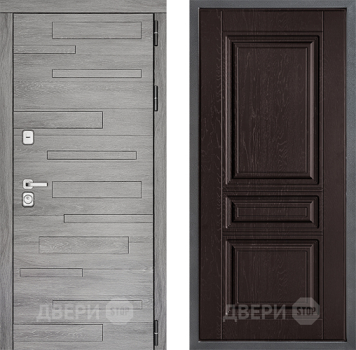 Входная металлическая Дверь Дверной континент ДК-10 ФЛ-243 Дуб шоколадный в Ивантеевке